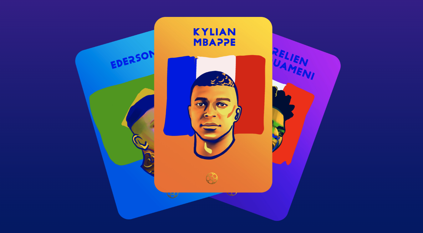 Fanton features soccer superstars as NFT cards. Source: Fanton